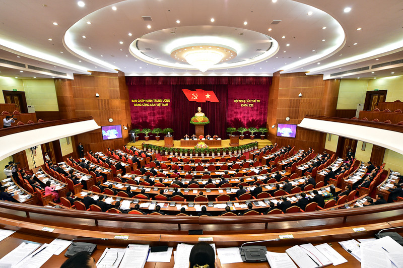 Toàn cảnh phiên khai mạc Hội nghị Trung ương 4 (khóa XII). Toàn cảnh phiên khai mạc Hội nghị Trung ương 4 (khóa XII).