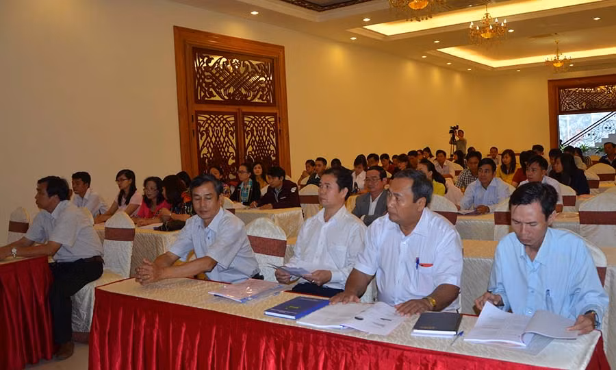  Học viên dự tập huấn an toàn thực phẩm. Ảnh: Đ.P