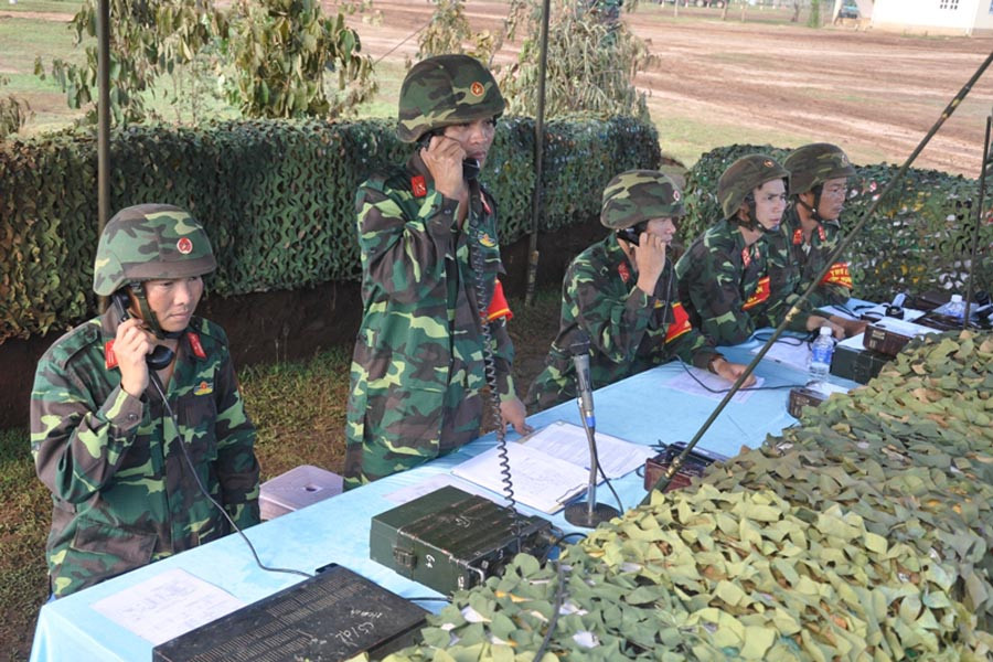 Đài chỉ huy bắn. Ảnh: Sơn Tùng Đài chỉ huy bắn. Ảnh: Sơn Tùng