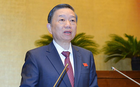 Bộ trưởng Bộ Công an Tô Lâm. Bộ trưởng Bộ Công an Tô Lâm.