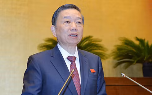 Bộ trưởng Bộ Công an Tô Lâm. Bộ trưởng Bộ Công an Tô Lâm.