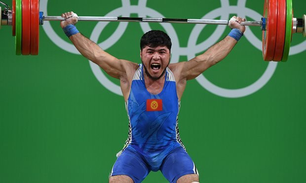 Izzat Artykov của Krgyzstan là một trong những VĐV dính doping tại Olympic 2016. Ảnh: AFP Izzat Artykov của Krgyzstan là một trong những VĐV dính doping tại Olympic 2016. Ảnh: AFP