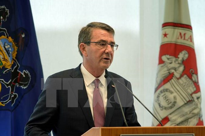 Bộ trưởng Quốc phòng Mỹ Ash Carter.