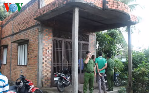 Căn nhà nơi phát hiện thi thể người đàn ông.