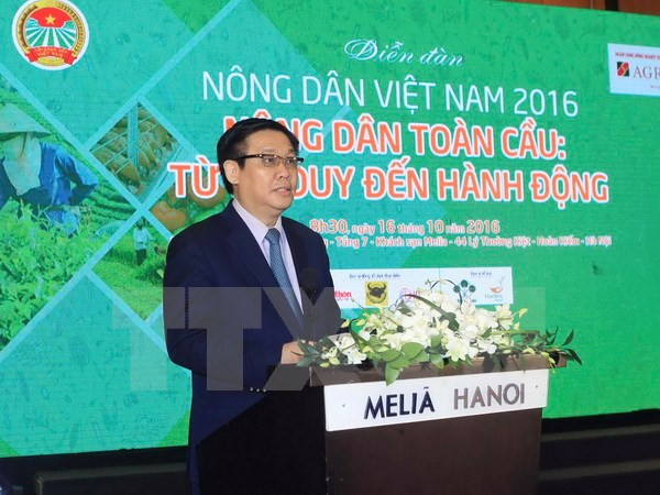 Phó Thủ tướng Vương Đình Huệ phát biểu tại Diễn đàn. Phó Thủ tướng Vương Đình Huệ phát biểu tại Diễn đàn.