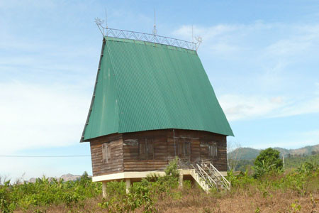 “Nhà rông tiểu điền”. Ảnh: N.Q.T