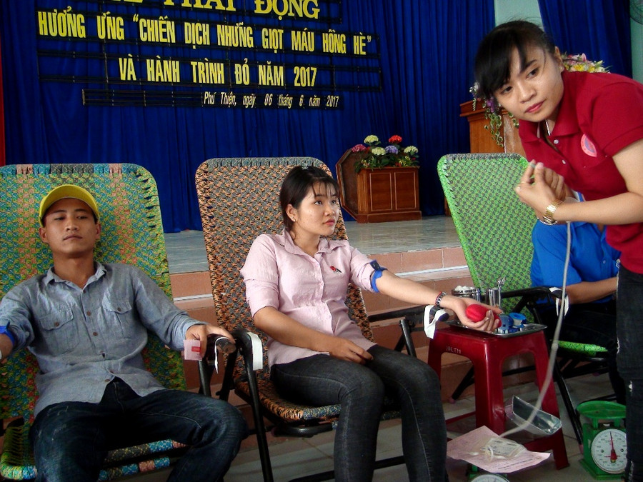 Hoạt động hiến máu tình nguyện luôn được Hội đặc biệt quan tâm thực hiện. Ảnh: Q.T