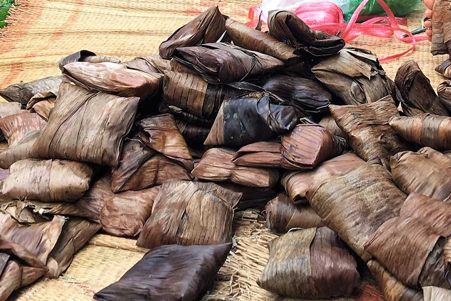 Những chiếc bánh gai mang hương vị quê nhà. Ảnh: Phương Linh Những chiếc bánh gai mang hương vị quê nhà(1)a