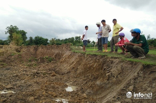 Hiện trường nơi phát hiện bộ xương người. Hiện trường nơi phát hiện bộ xương người.