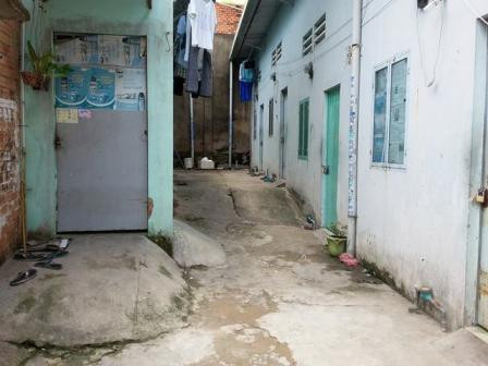 Khu trọ nơi xảy ra vụ việc.