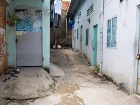 Khu trọ nơi xảy ra vụ việc.