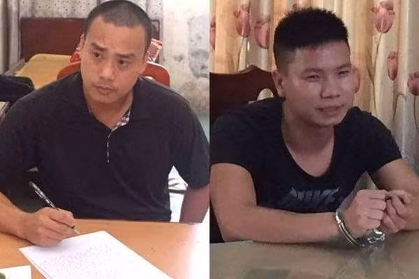Cường và Thái bị cơ quan công an bắt giữ ngay sau khi gây án