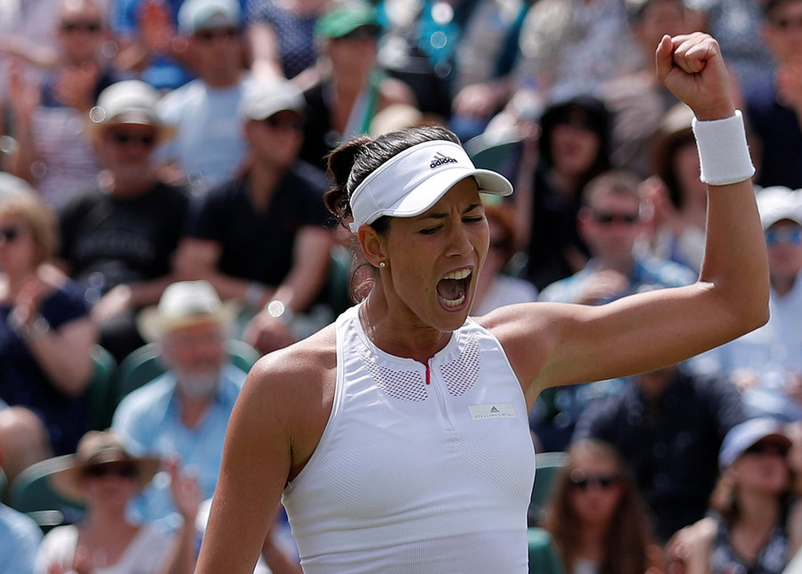 Niềm vui của Muguruza. Niềm vui của Muguruza.