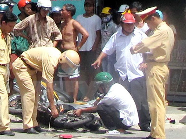 Hiện trường một vụ tai nạn.