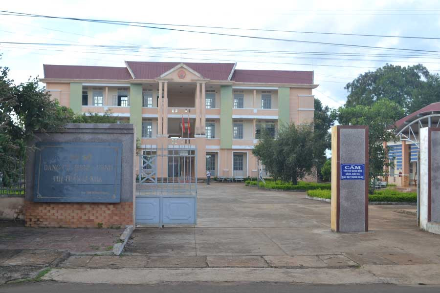  Công sở thị trấn Ia Kha, huyện Ia Grai. Ảnh: Hoàng Cư