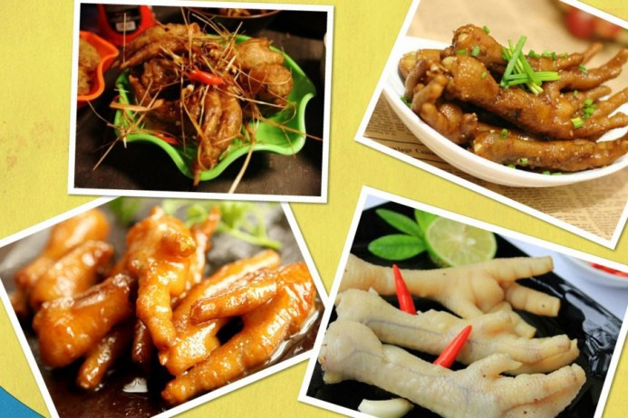 Nếu như bình thường mọi người dùng chân gà để làm các món ăn như: chân gà ngâm xả ớt, chân gà rang muối, chân gà sốt me… thì nay chân gà cũng có thể dùng để chế biến bài thuốc chữa các bệnh xương khớp. Ảnh: Nauzi.com.