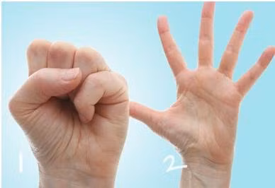 Bài tập nắm tay.