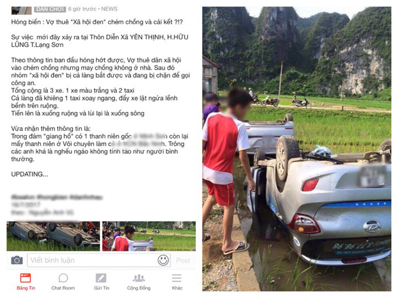 Thông tin trên các trang mạng xã hội. Thông tin trên các trang mạng xã hội.