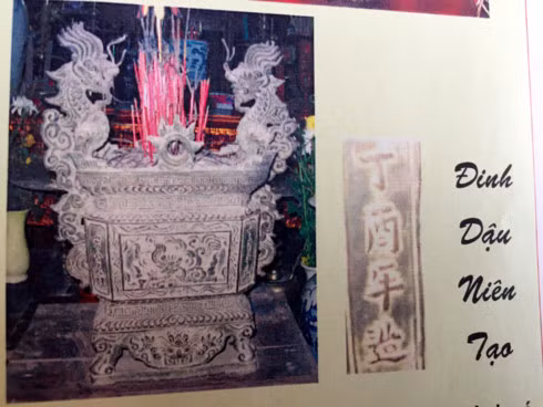 Chiếc Lư hương đình làng Tống Xá niên đại 120 năm bị mất cắp.