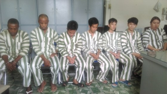 Các đối tượng trong đường dây lừa đảo qua mạng xã hội