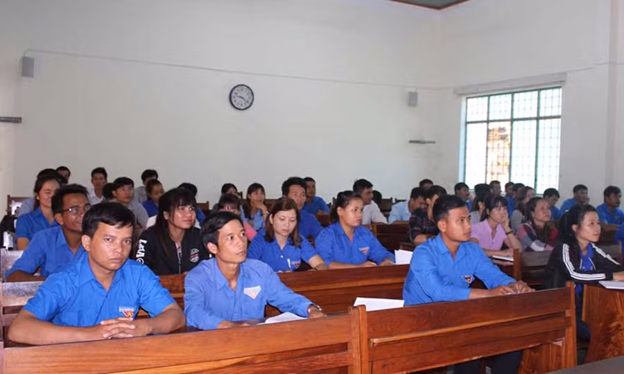 Có 70 học viên tham gia lớp bồi dưỡng. Ảnh: P.L