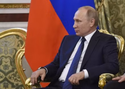 Tổng thống Nga Vladimir Putin trong cuộc hội đàm với Chủ tịch Nước Trần Đại Quang.