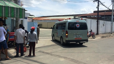 Lực lượng chức năng có mặt tại hiện trường.