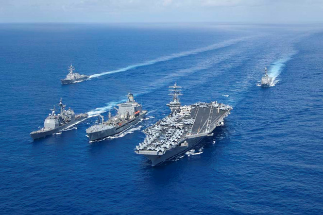 Nhóm tác chiến tàu sân bay USS Nimitz tại Thái Bình Dương
