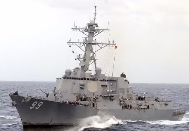 Tàu khu trục của Hải quân Mỹ.