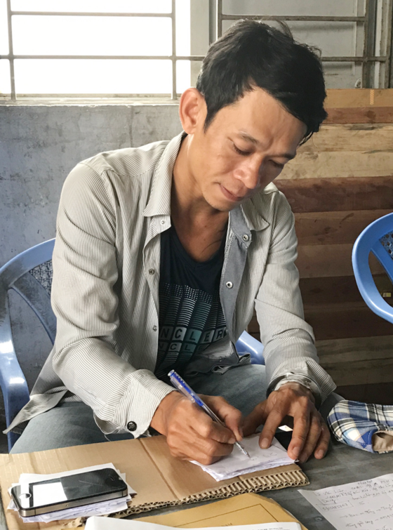 Lê Văn Liêm tại cơ quan điều tra. Lê Văn Liêm tại cơ quan điều tra.