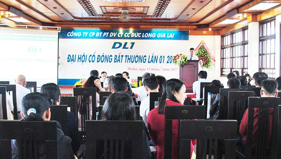 Đại hội cổ đông DL1. Ảnh: Mai Tiên Đại hội cổ đông DL1. Ảnh: Mai Tiên