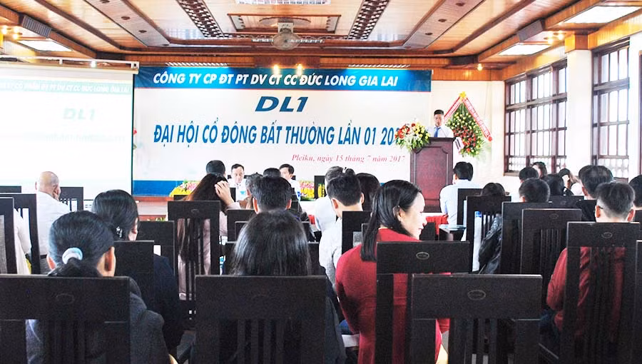  Đại hội cổ đông DL1. Ảnh: Mai Tiên 