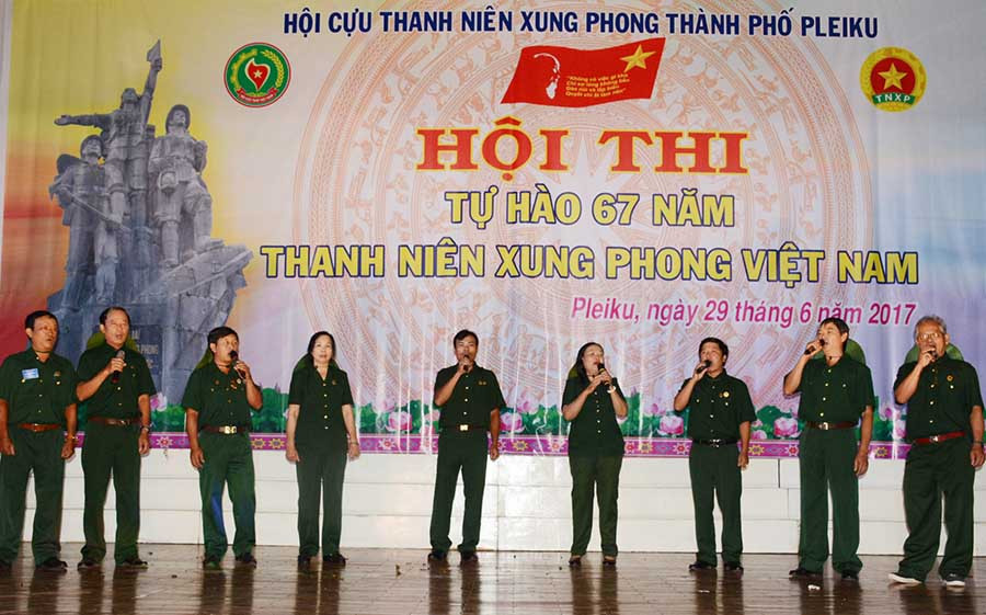 Một tiết mục thi năng khiếu. Ảnh: H.Đ.T Một tiết mục thi năng khiếu. Ảnh: H.Đ.T
