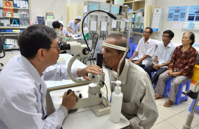 Kiểm tra mắt ở Bệnh viện Mắt TP. Hồ Chí Minh