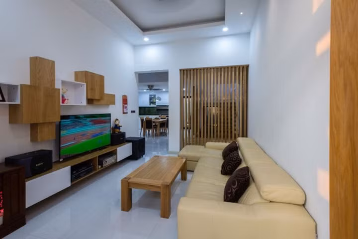Không gian phòng khách hiện đại và rất tiện nghi.