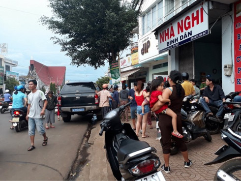 Hiện trường nơi xảy ra vụ việc. Hiện trường nơi xảy ra vụ việc.