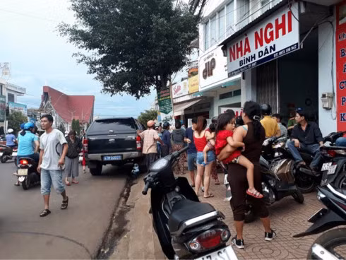 Hiện trường nơi xảy ra vụ việc.