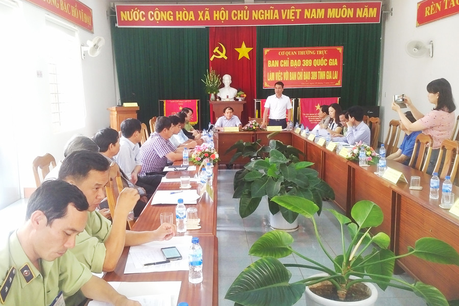 Ban Chỉ đạo 389 Quốc gia đánh giá cao hoạt động kiểm tra, xử lý về phân bón tại Gia Lai. Ảnh: Q.H BCH 389 Quốc gia đánh giá cao hoạt động kiểm tra, xử lý về phân bón tại Gia Lai. Ảnh: Q.H