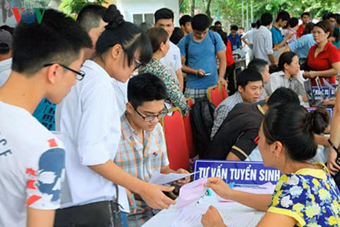 Thông qua mức điểm sàn do Bộ GD-ĐT công bố, các trường ĐH, CĐ sẽ xây dựng mức điểm chuẩn để thực hiện công tác tuyển sinh