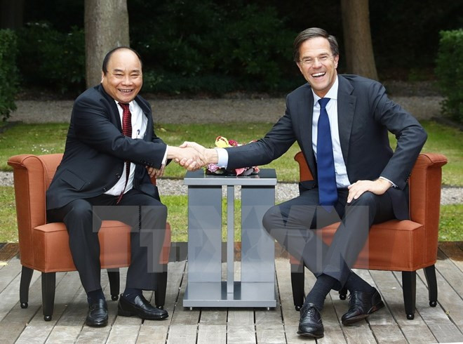 Thủ tướng Nguyễn Xuân Phúc hội đàm với Thủ tướng Vương quốc Hà Lan Mark Rutte. 