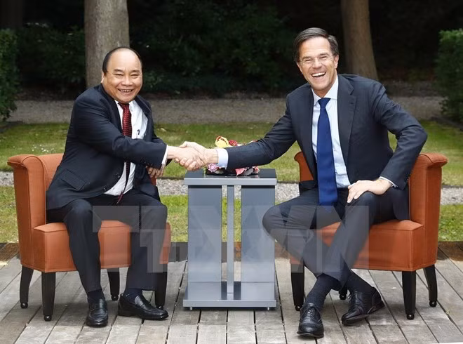 Thủ tướng Nguyễn Xuân Phúc hội đàm với Thủ tướng Vương quốc Hà Lan Mark Rutte. 