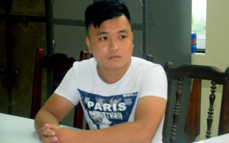 Cao Thái Dương tại cơ quan công an. Ảnh: VOV Cao Thái Dương tại cơ quan công an. Ảnh: VOV