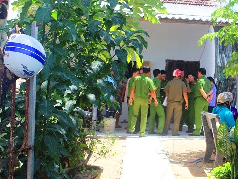 Hiện trường vụ tai nạn thương tâm.