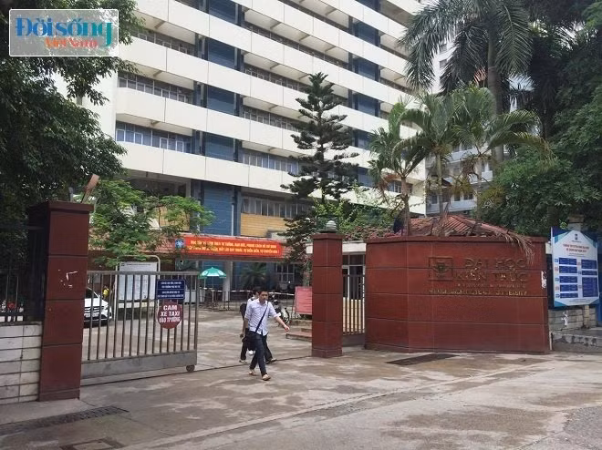 Trường Đại học Kiến Trúc, nơi xảy ra sự việc nam sinh tự tử. Ảnh C.N