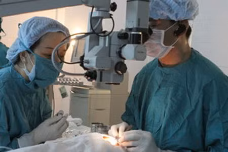 Mổ mắt miễn phí cho bệnh nhân nghèo Campuchia ảnh 1