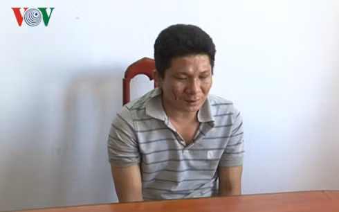 Đối tượng Tâm tại cơ quan điều tra.