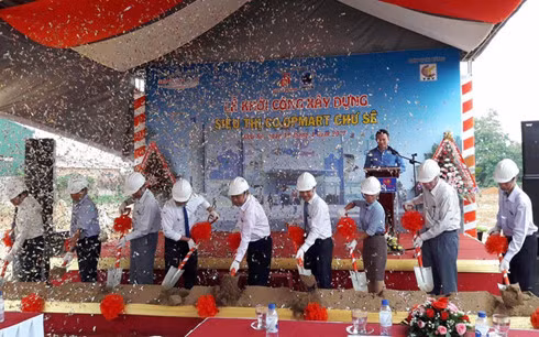 Lễ khởi công xây dựng siêu thị Co.op Mart Chư Sê.