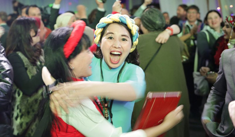 Cô giáo Trần Thị Thúy trong giây phút nghe kết quả