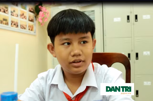 Em Trần An Khánh học sinh lớp 8A1 trường THCS An Hòa 1, quận Ninh Kiều, TP Cần Thơ