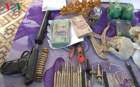 Tang vật thu giữ được.